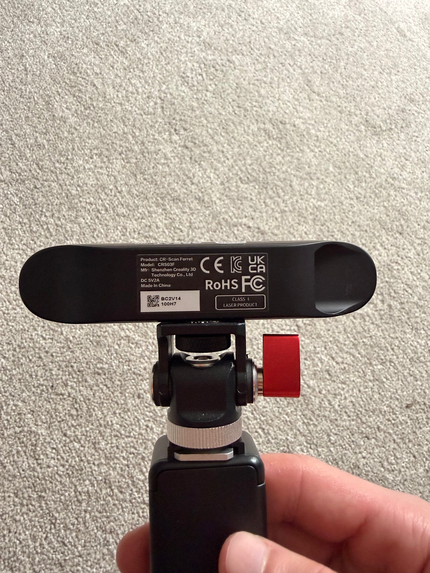 Creality CR-Scan Ferret 3D Scanner – Handheld, 30FPS, 0.1mm Accuracy – TESTED, WORKS GREAT!