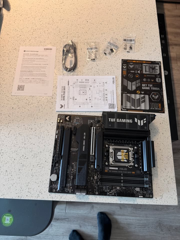 🔥 ASUS TUF X870E-PLUS WIFI7 – OPEN BOX, FULL KIT – SAVE $150 vs RETAIL!