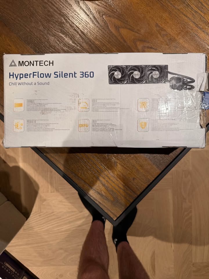 🔇 MONTECH HyperFlow Silent 360 AIO – ULTRA-QUIET – COMPLETE – $40 FIRM