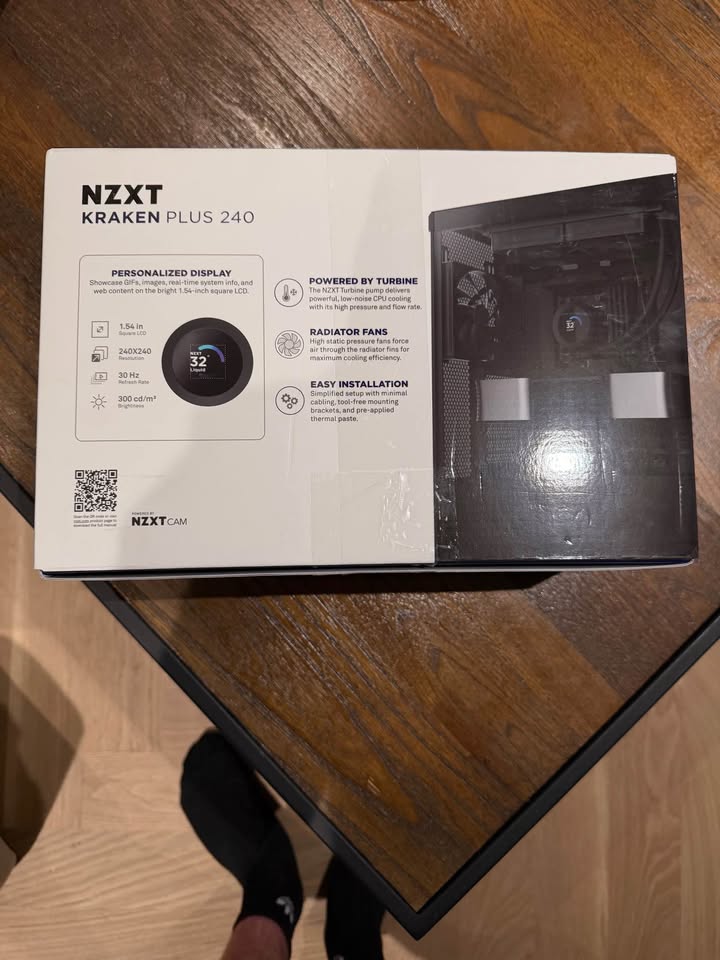 🖥️ NZXT Kraken Plus 240 AIO Liquid Cooler – 240mm LCD – COMPLETE – $60 FIRM