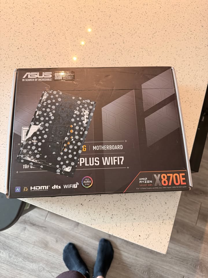 🔥 ASUS TUF X870E-PLUS WIFI7 – OPEN BOX, FULL KIT – SAVE $150 vs RETAIL!