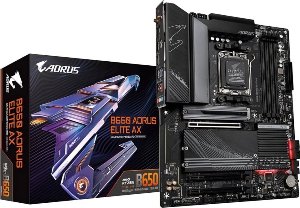 🔥 GIGABYTE B650 AORUS Elite AX – OPEN BOX, FULL KIT – $80 FIRM