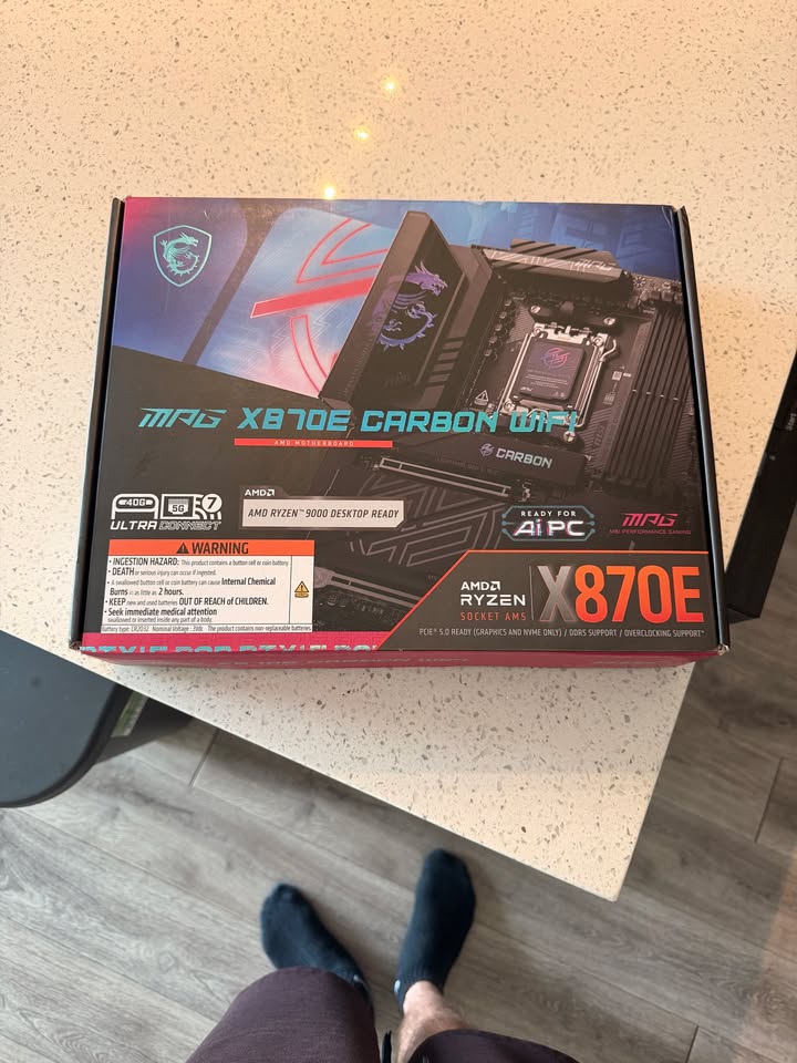 🔥 MSI X870E CARBON WIFI - OPEN BOX, FULL KIT - SAVE $180 vs RETAIL!