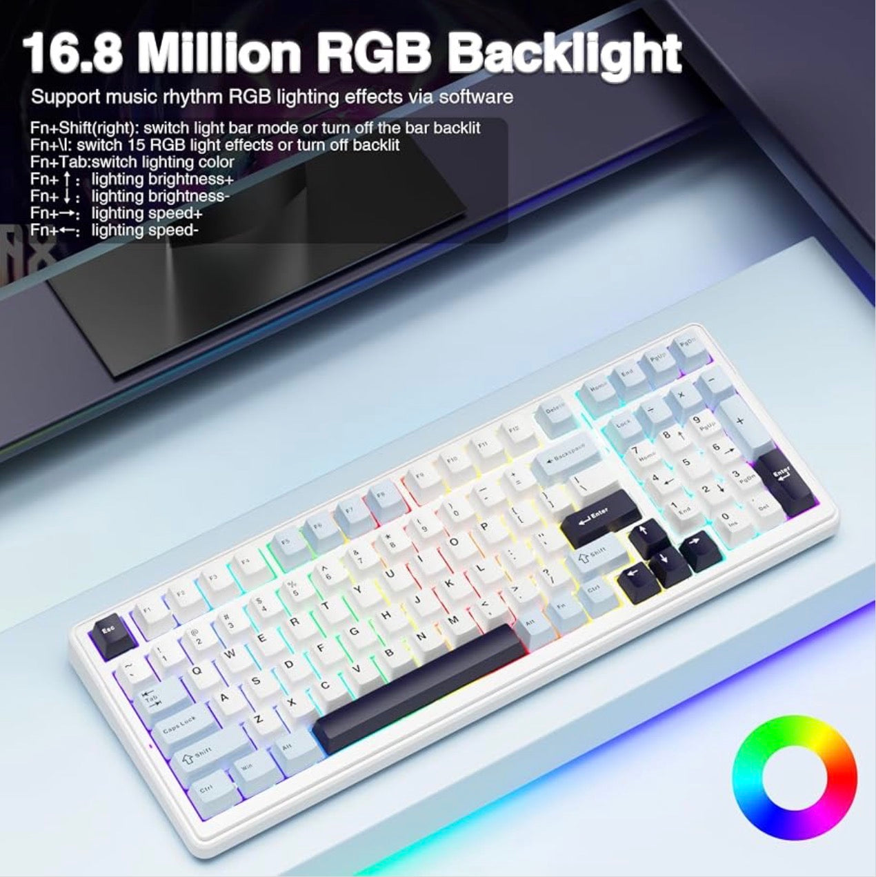 ⚡ MINT OPEN-BOX: AULA F99 Wireless Mechanical Keyboard (Hot-Swappable/Gasket Mounted)! ⚡