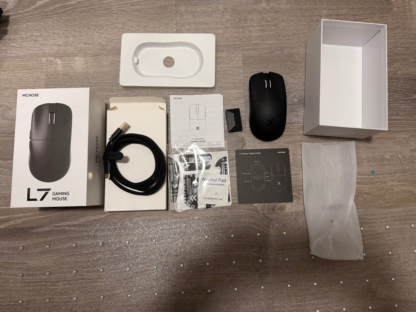 ⚡ MINT OPEN-BOX: MCHOSE L7 Pro Wireless Gaming Mouse (PAW3395 / Tri-Mode / 8K Polling) ⚡