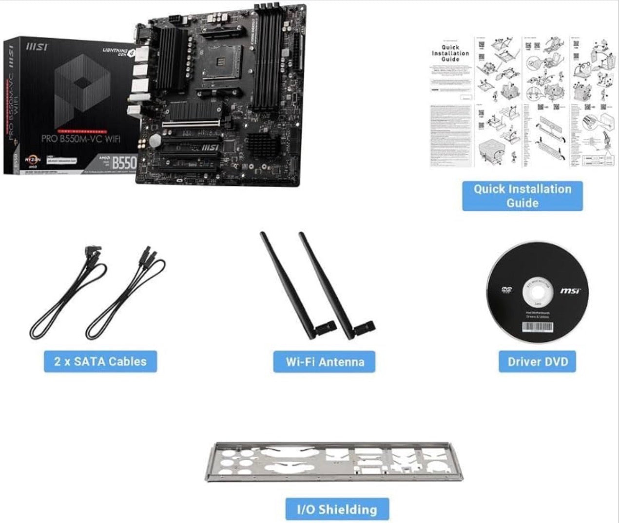 🔥 MSI PRO B550M-VC WIFI – OPEN BOX, FULL KIT – SAVE $30 vs RETAIL!