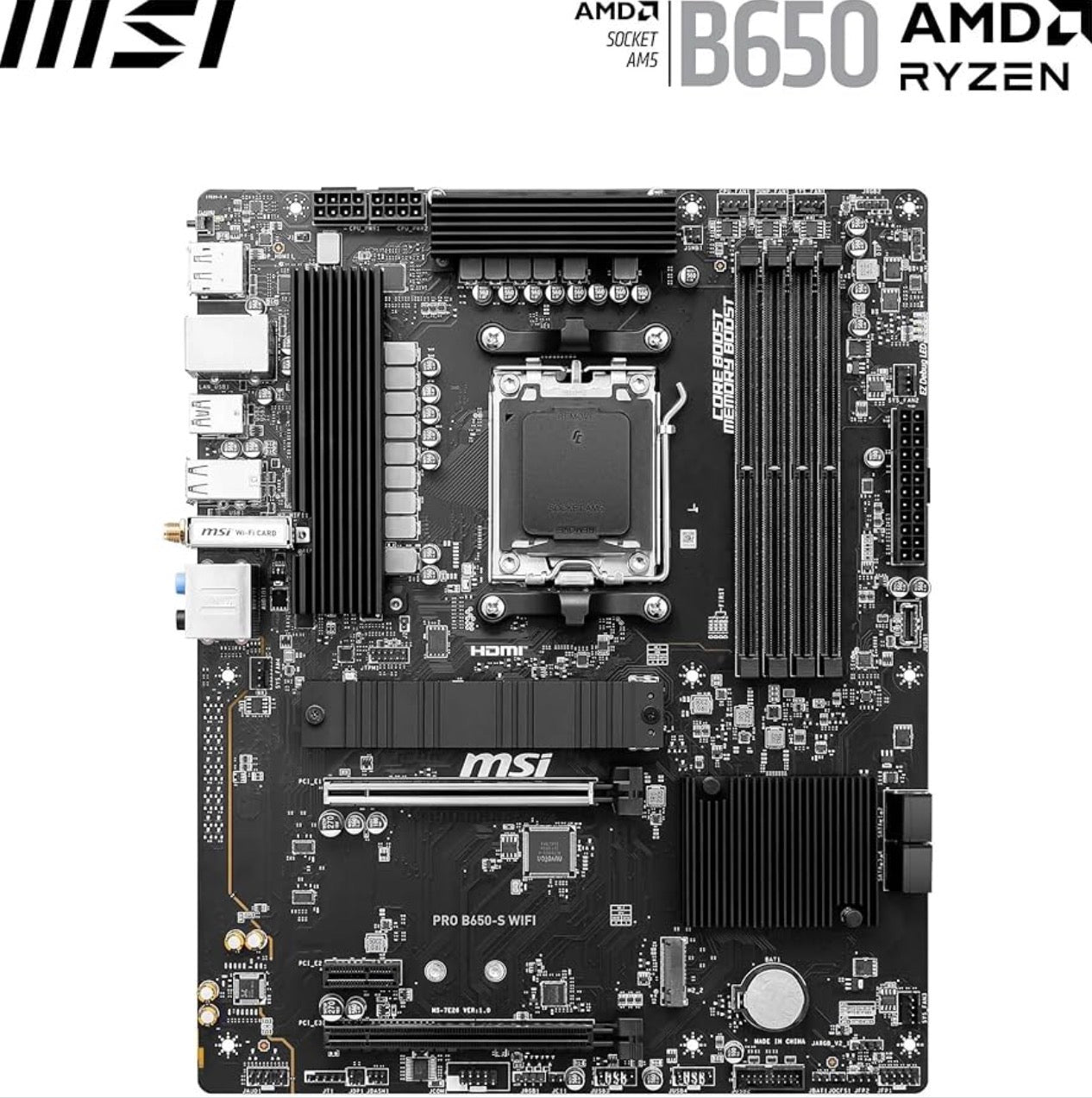 🔥 MSI PRO B650-S WIFI V1 – BRAND NEW FROM FACTORY, TESTED – SAVE $50 vs RETAIL!
