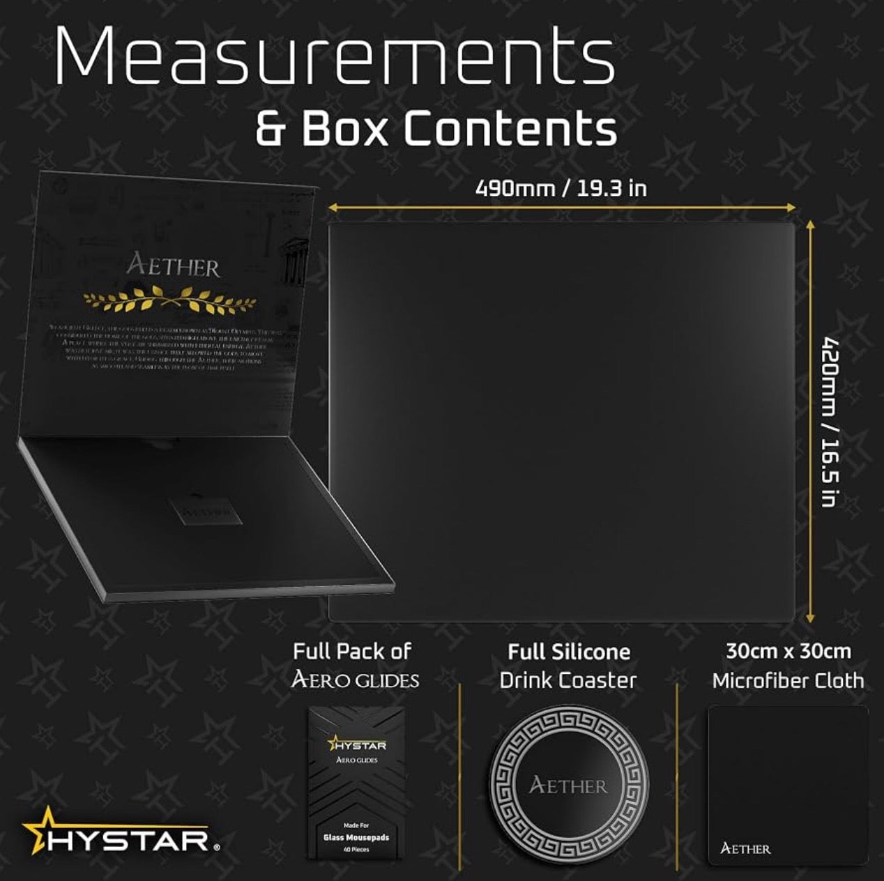 🔥 HYSTAR AETHER GLASS MOUSEPAD XL – BRAND NEW, FACTORY BOXED – SAVE $25 vs RETAIL!