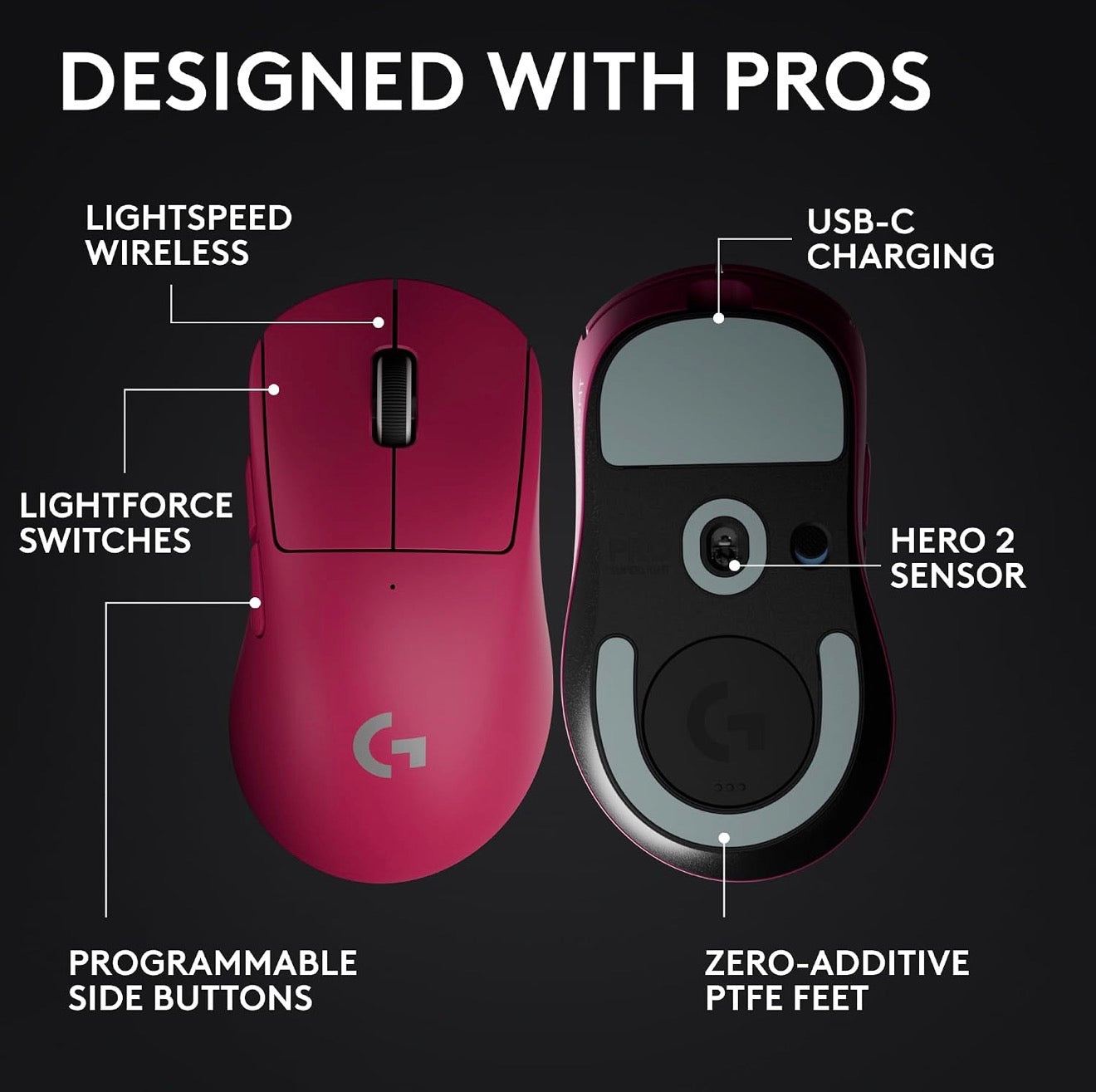 🔥 Logitech G PRO X Superlight 2 DEX Wireless Gaming Mouse (Magenta) – MINT, OPEN BOX – SAVE BIG!