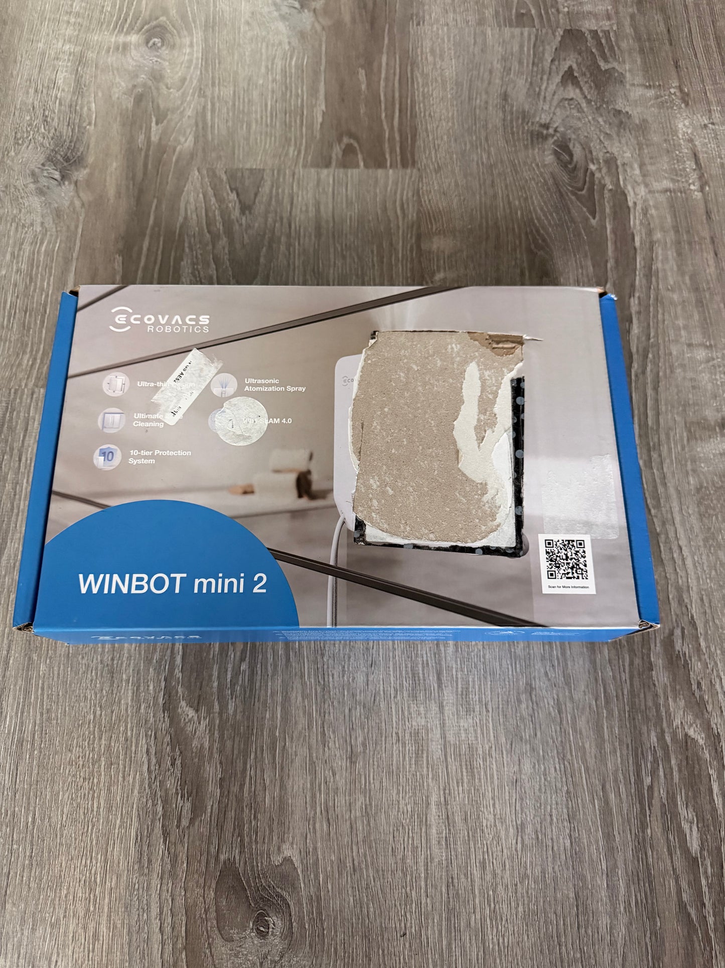 🔥 ECOVACS WINBOT MINI2 – FOR PARTS / REPAIR – POWERS ON, LOW BATTERY ISSUE