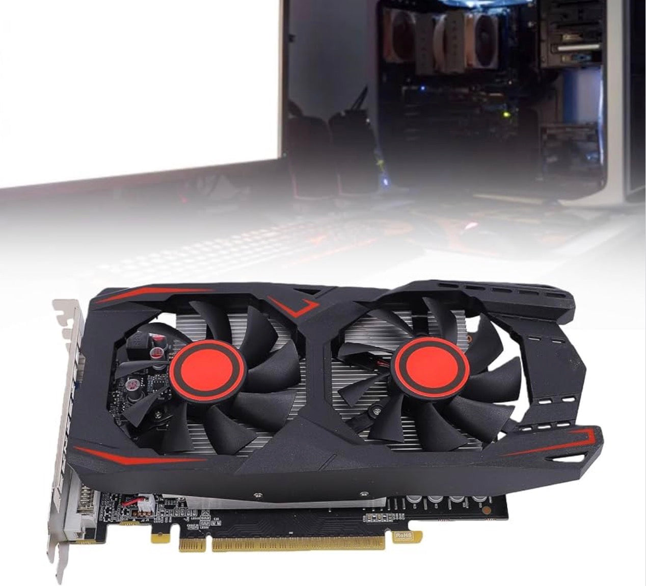 EBTOOLS 550TI 6GB GDDR5 Graphics Card – 192Bit, Budget GPU for Office/HTPC/Light Gaming – NEW