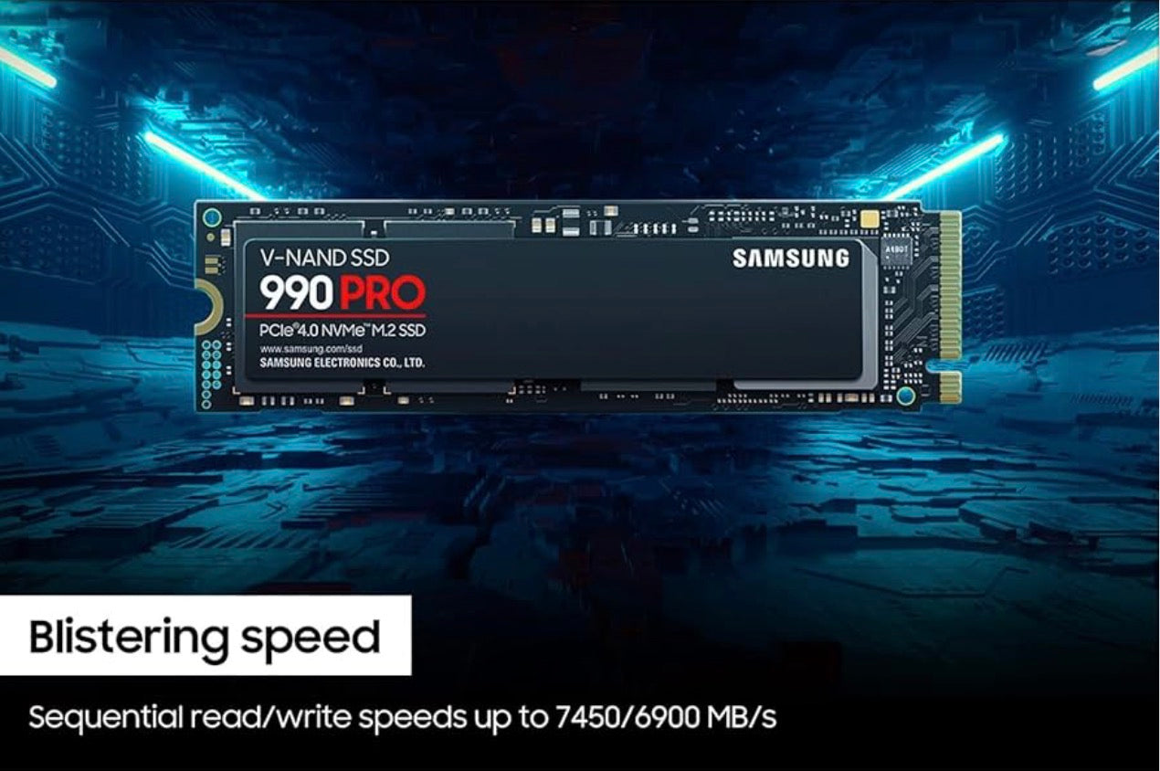 🔥 Samsung 990 PRO 2TB NVMe SSD (MZ-V9P2T0B/AM) – PCIe 4.0, 7,450MB/s – TESTED, NO DAMAGE!