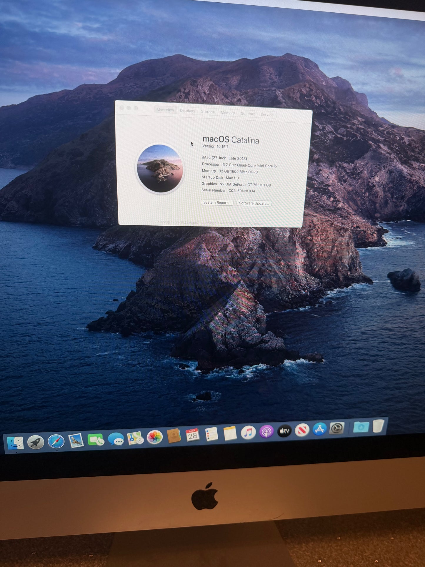 🍎 Apple iMac 27" (Late 2013) i5 3.2GHz, 32GB RAM – TESTED, Wiped & Ready, Includes Mouse!