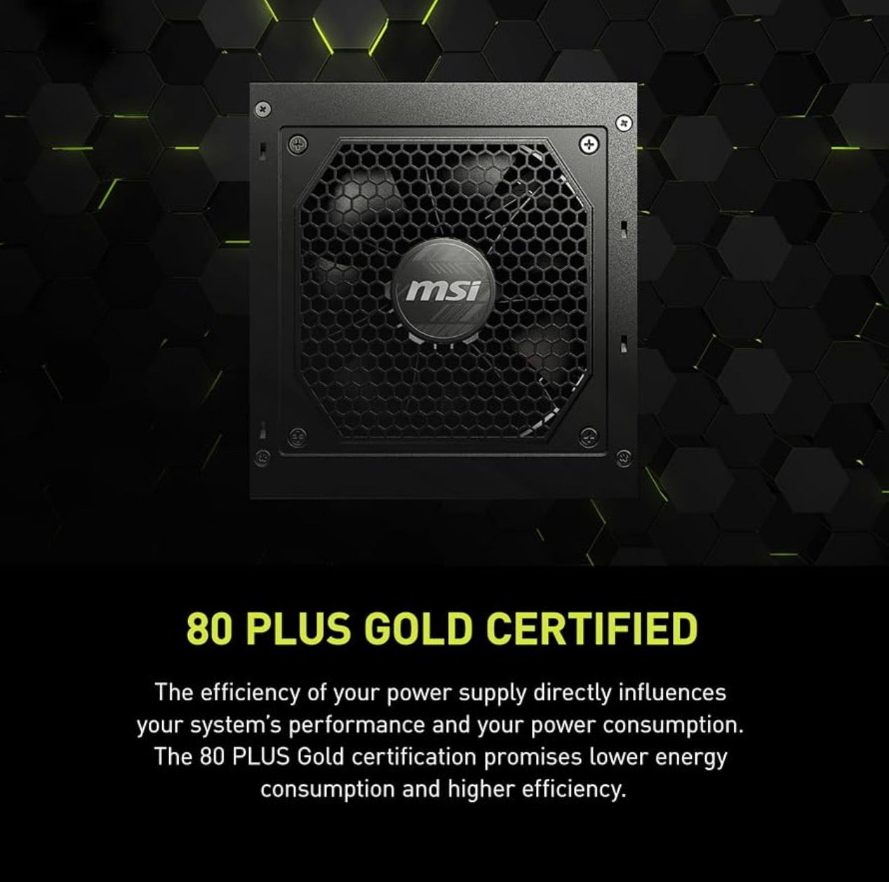 MSI MAG A750GL PCIE5 750W Fully Modular PSU – 80+ Gold, ATX 3.1/PCIe 5.1 – TESTED, Powers On!