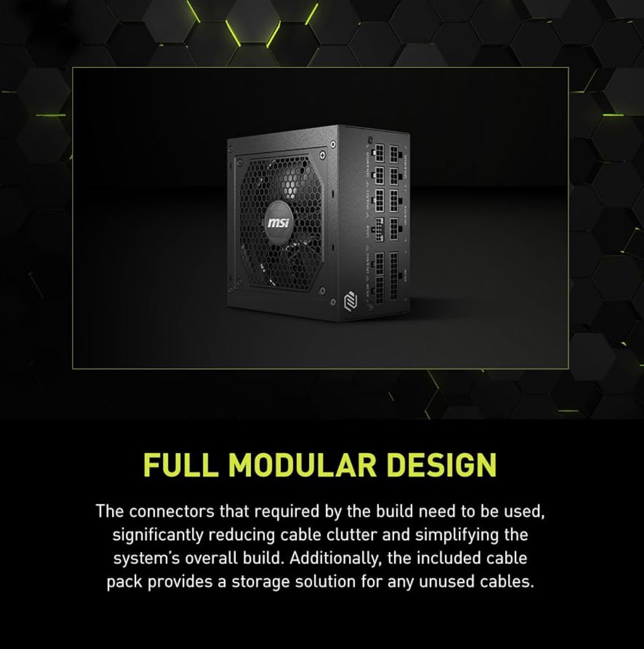 MSI MAG A750GL PCIE5 750W Fully Modular PSU – 80+ Gold, ATX 3.1/PCIe 5.1 – TESTED, Powers On!