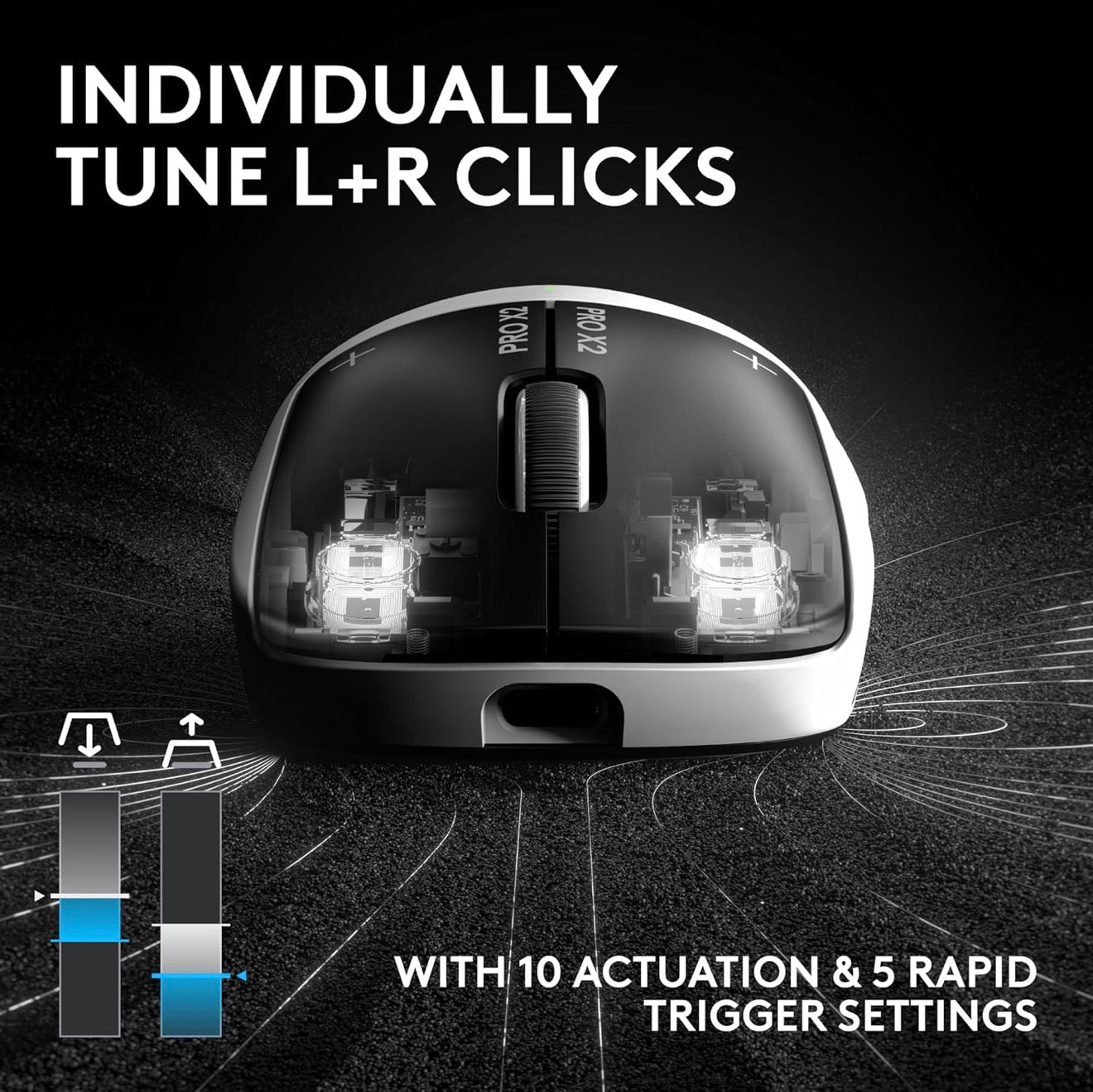 🔥 Logitech G PRO X2 SUPERSTRIKE Wireless Gaming Mouse (Black/White) – TESTED, No Damage!