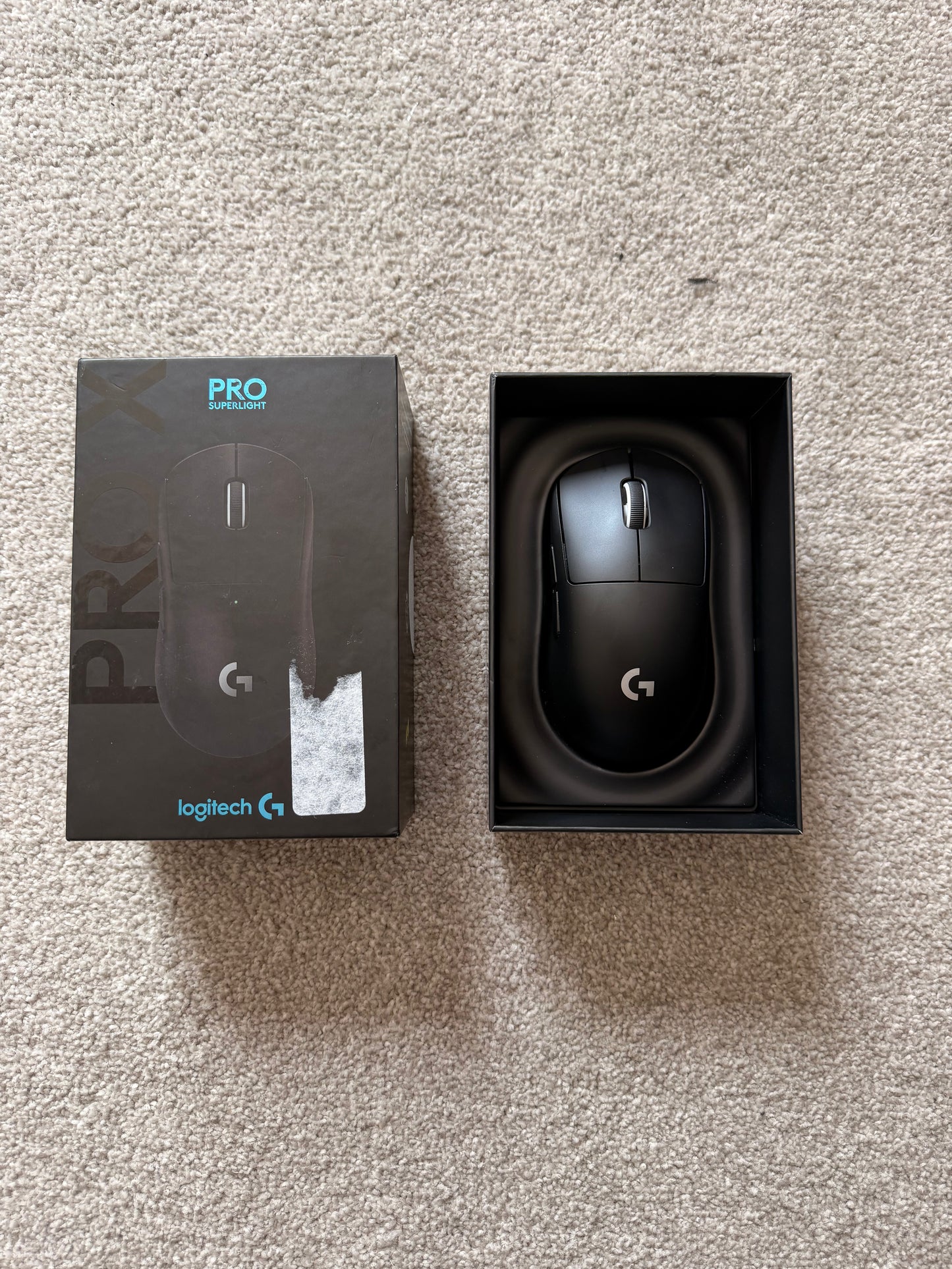Logitech G PRO X Superlight Wireless Gaming Mouse (Black) – TESTED, WORKS GREAT!