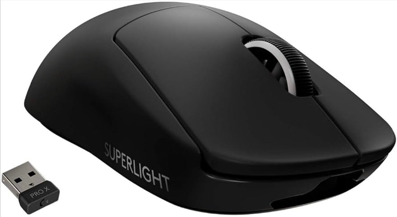 Logitech G PRO X Superlight Wireless Gaming Mouse (Black) – TESTED, WORKS GREAT!