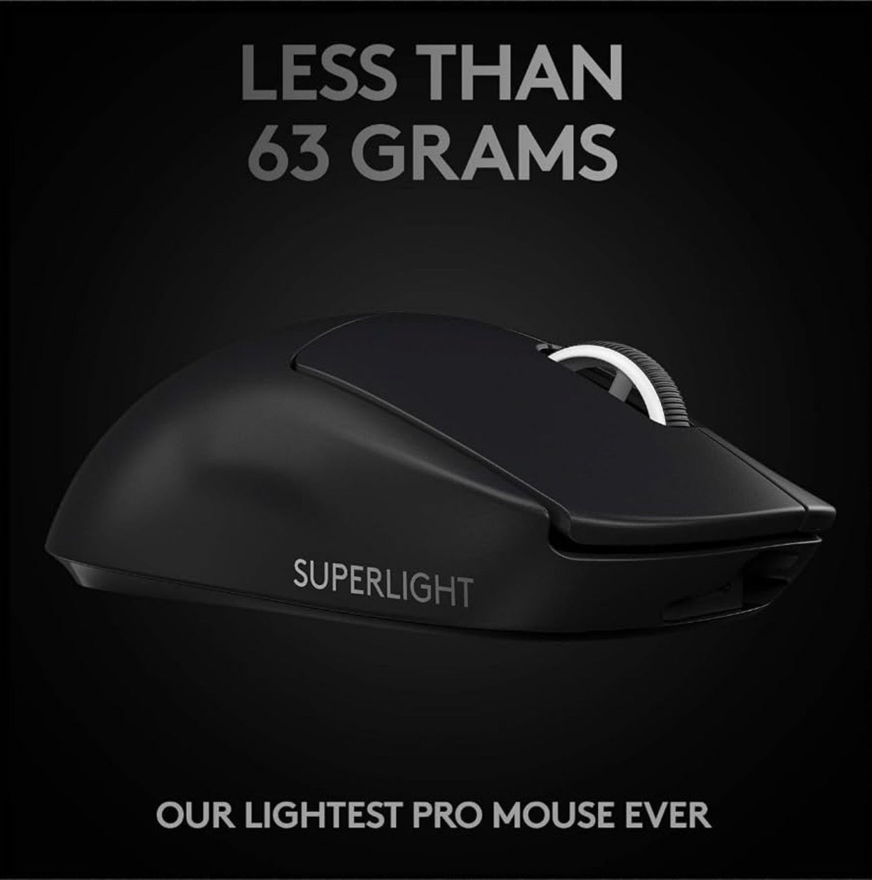 Logitech G PRO X Superlight Wireless Gaming Mouse (Black) – TESTED, WORKS GREAT!