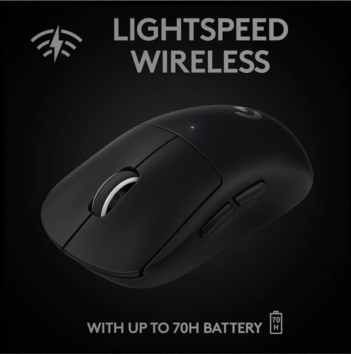 Logitech G PRO X Superlight Wireless Gaming Mouse (Black) – TESTED, WORKS GREAT!