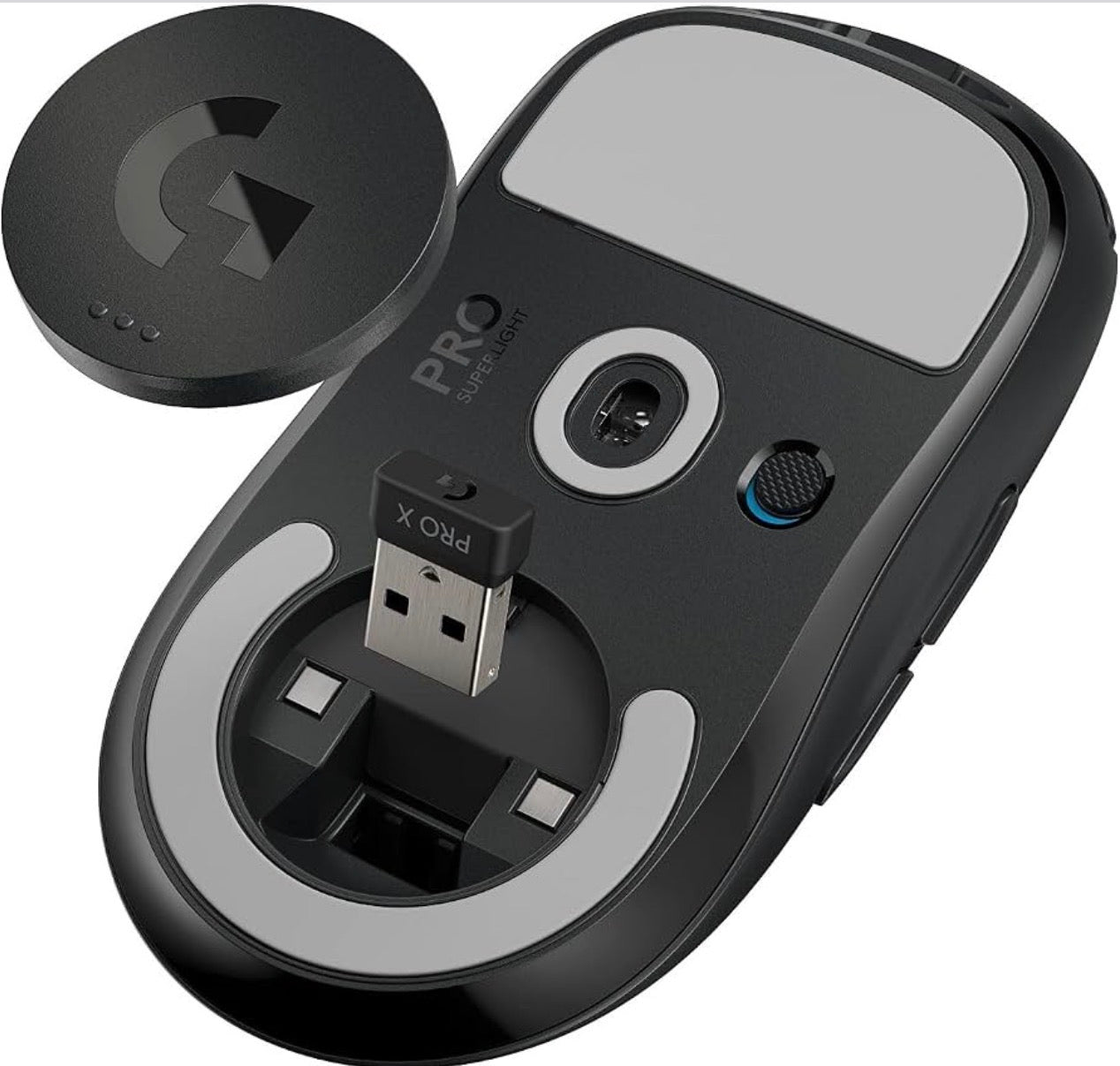Logitech G PRO X Superlight Wireless Gaming Mouse (Black) – TESTED, WORKS GREAT!