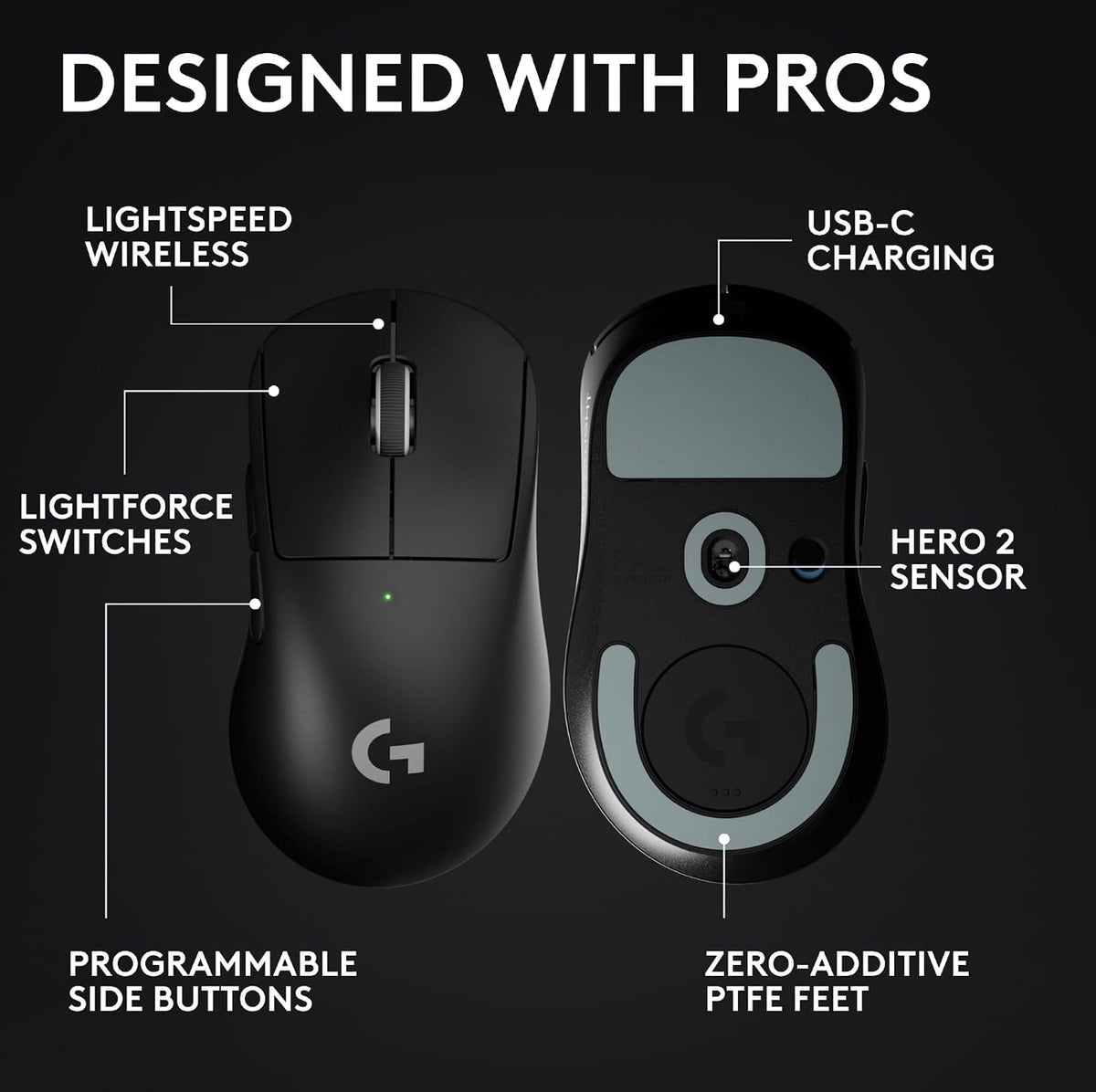 🔥 Logitech G PRO X Superlight 2 DEX Wireless Gaming Mouse (Black) – LIKE NEW, TESTED!