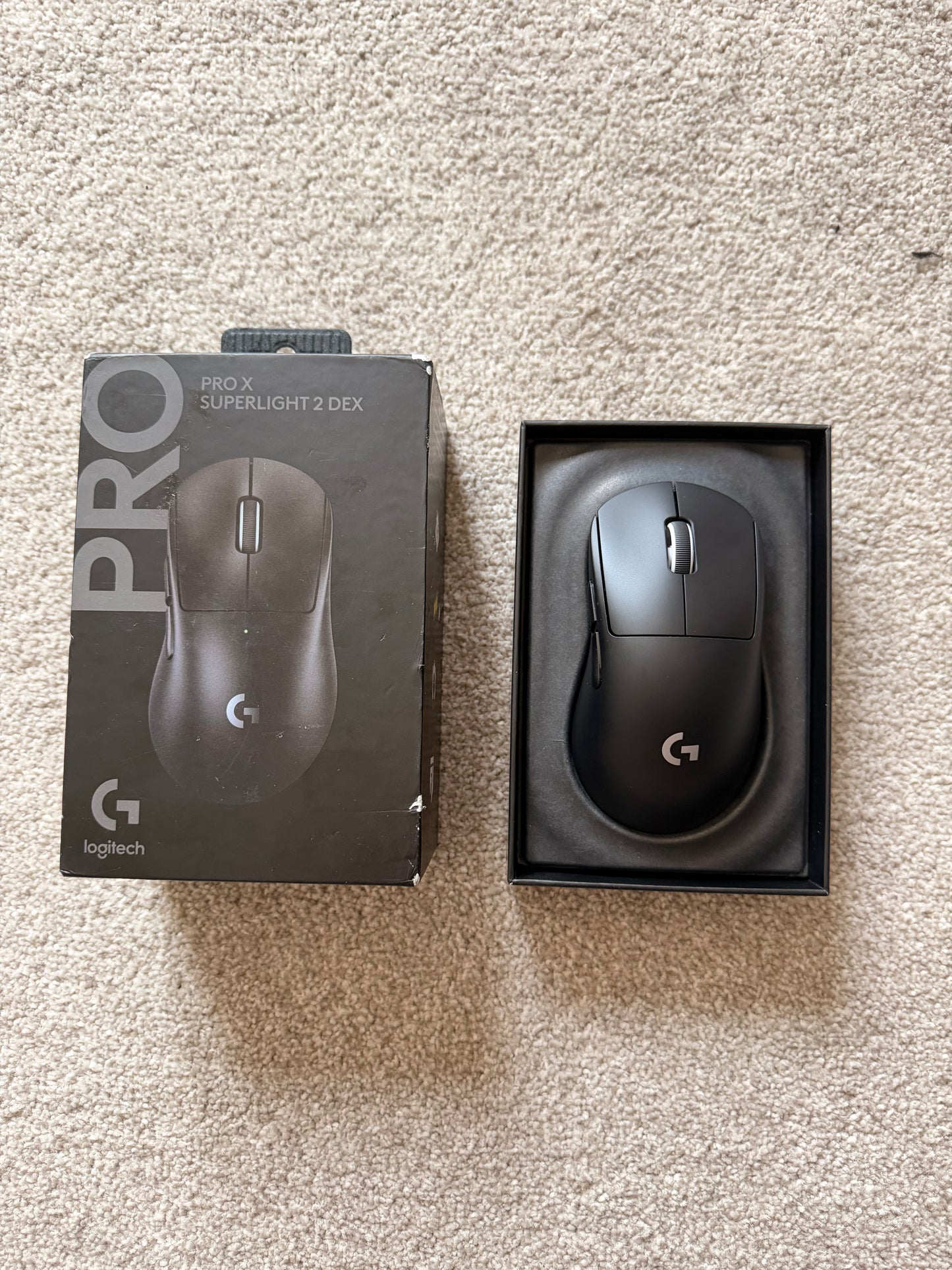 🔥 Logitech G PRO X Superlight 2 DEX Wireless Gaming Mouse (Black) – LIKE NEW, TESTED!