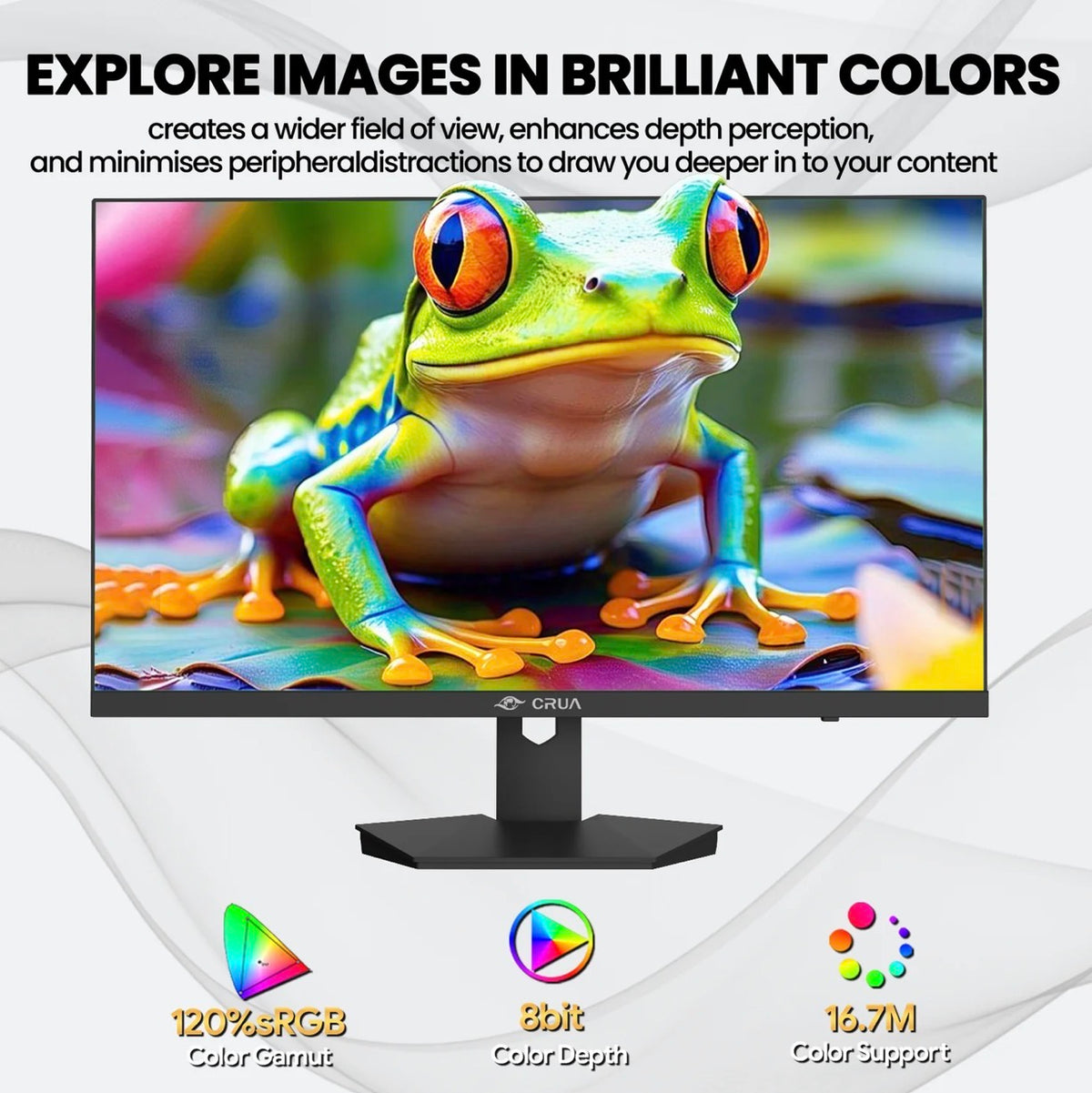 CRUA 27" 4K UHD Monitor (Model CR270H) – BRAND NEW, SEALED FILM, NEVER USED!