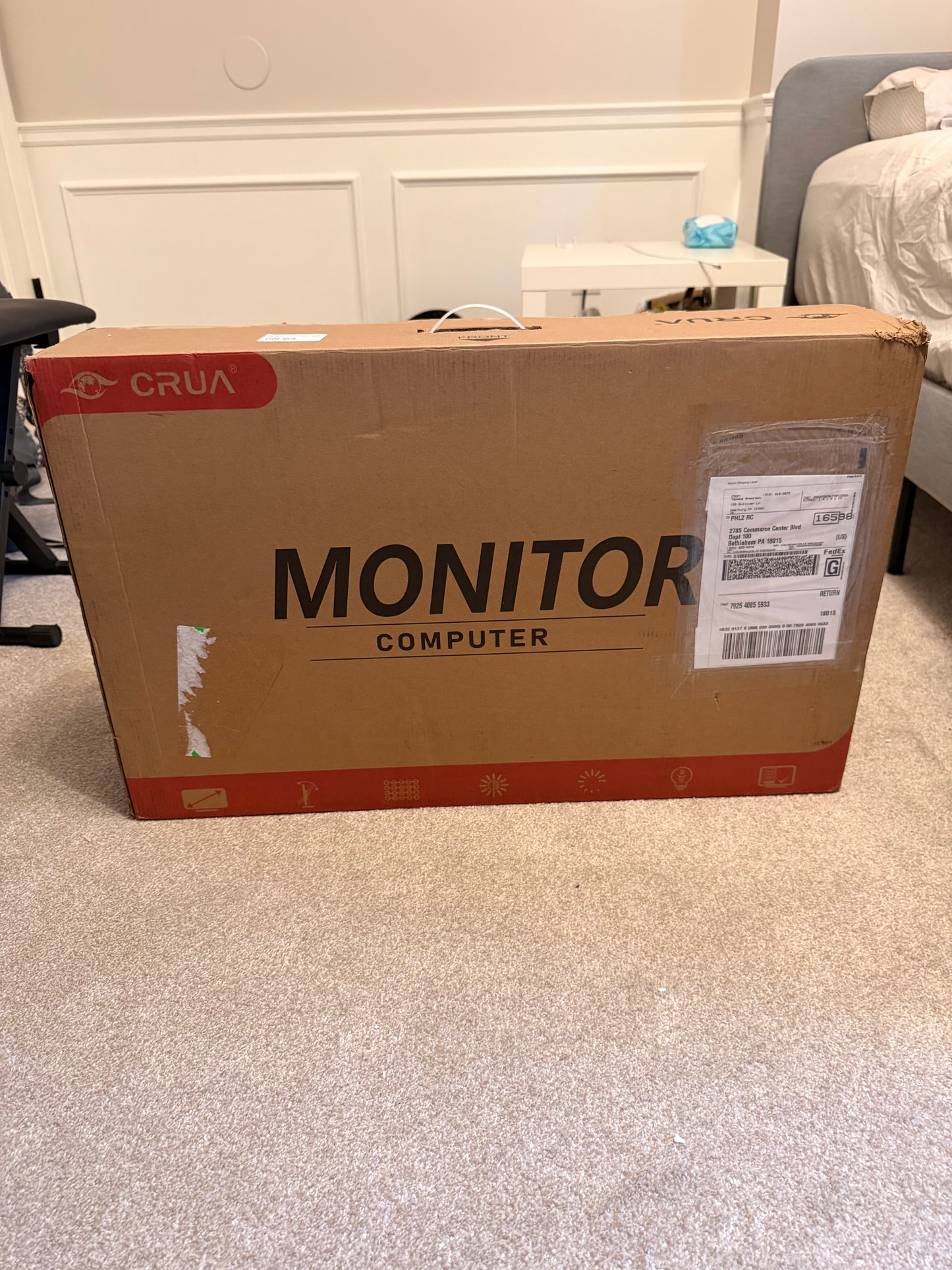 🔥 CRUA 32" 4K UHD 60Hz Curved Monitor 1500R FreeSync Speakers – BRAND NEW