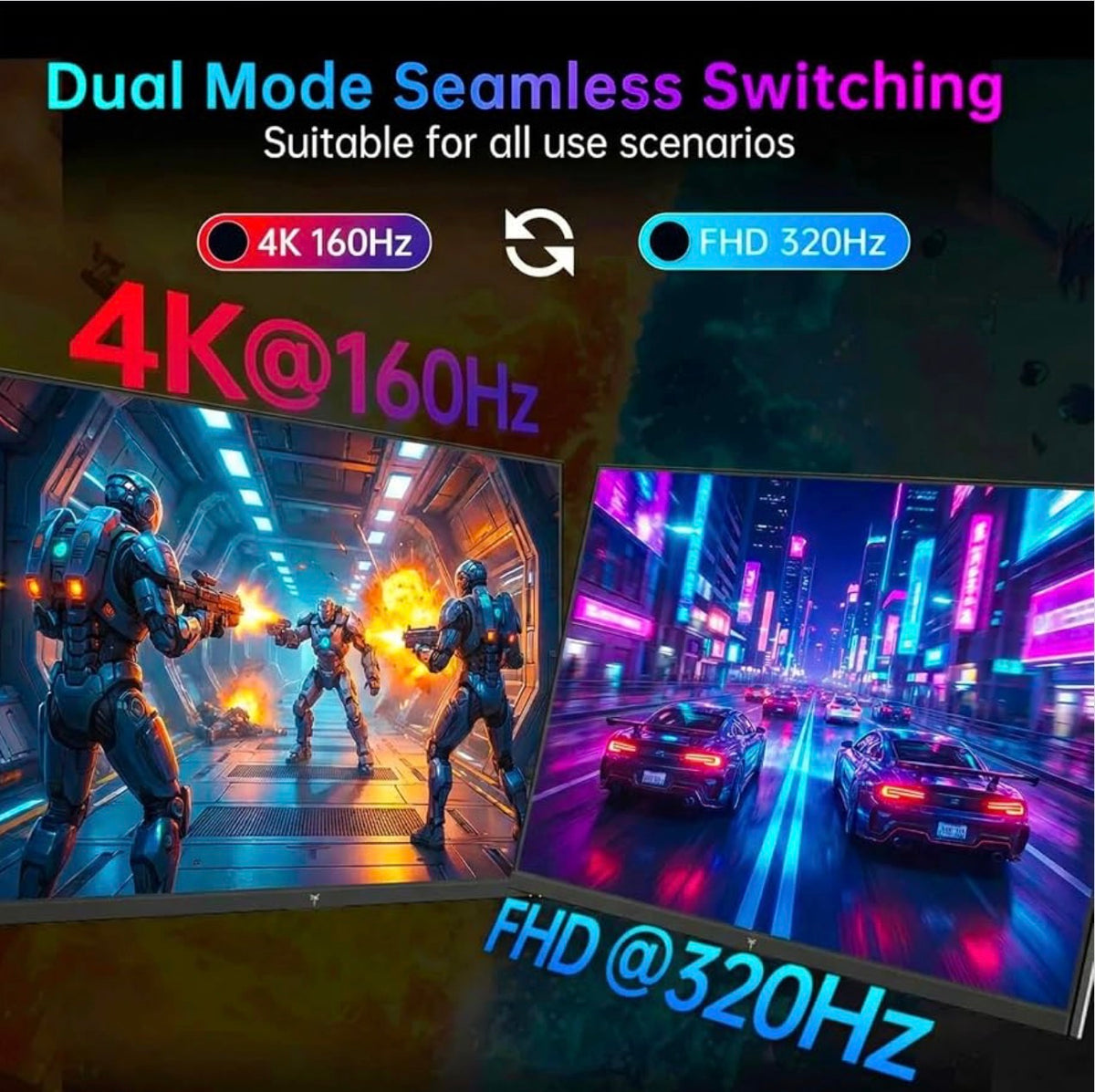 🔥 Gawfolk 27" 4K Gaming Monitor 160Hz/320Hz Dual Mode IPS – BRAND NEW