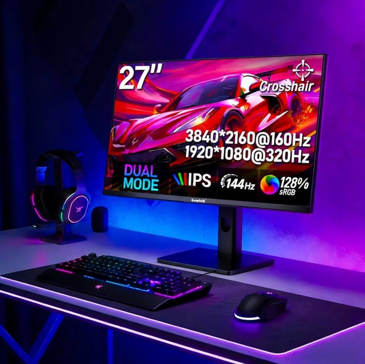 🔥 Gawfolk 27" 4K Gaming Monitor 160Hz/320Hz Dual Mode IPS – BRAND NEW