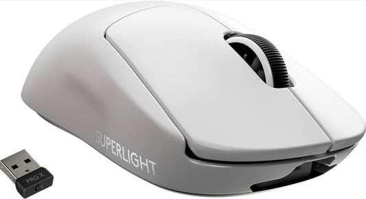 Logitech PRO X Superlight Wireless Gaming Mouse White, Tested w/ Box & Receiver