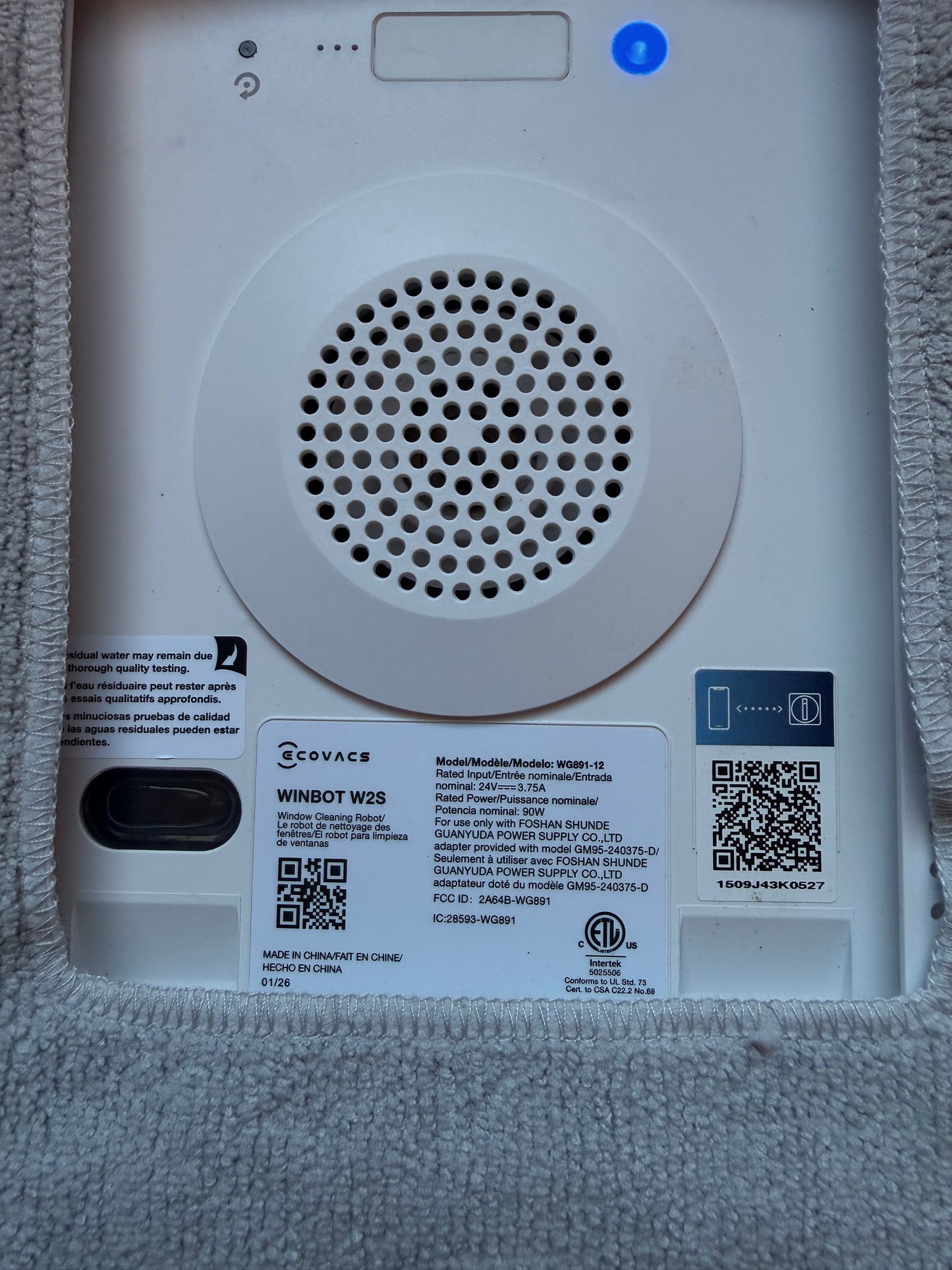 ECOVACS WINBOT W2S Window Cleaning Robot, Works Great, Original Box