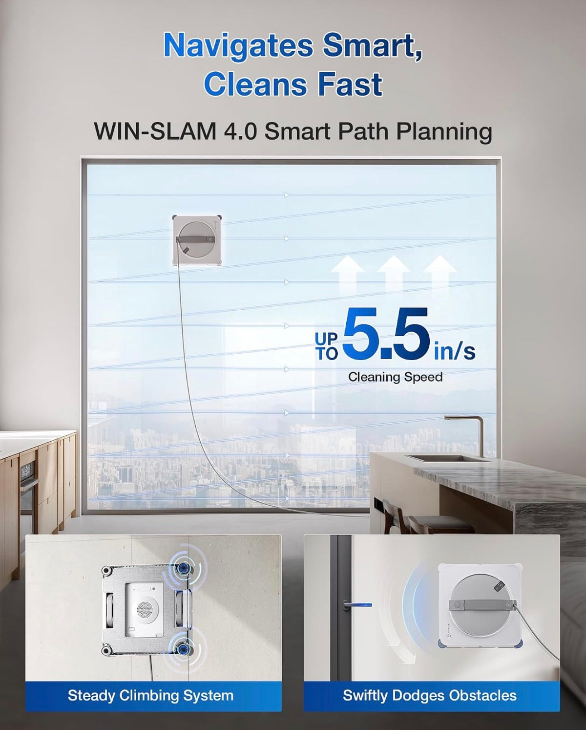 ECOVACS WINBOT W2S Window Cleaning Robot, Works Great, Original Box