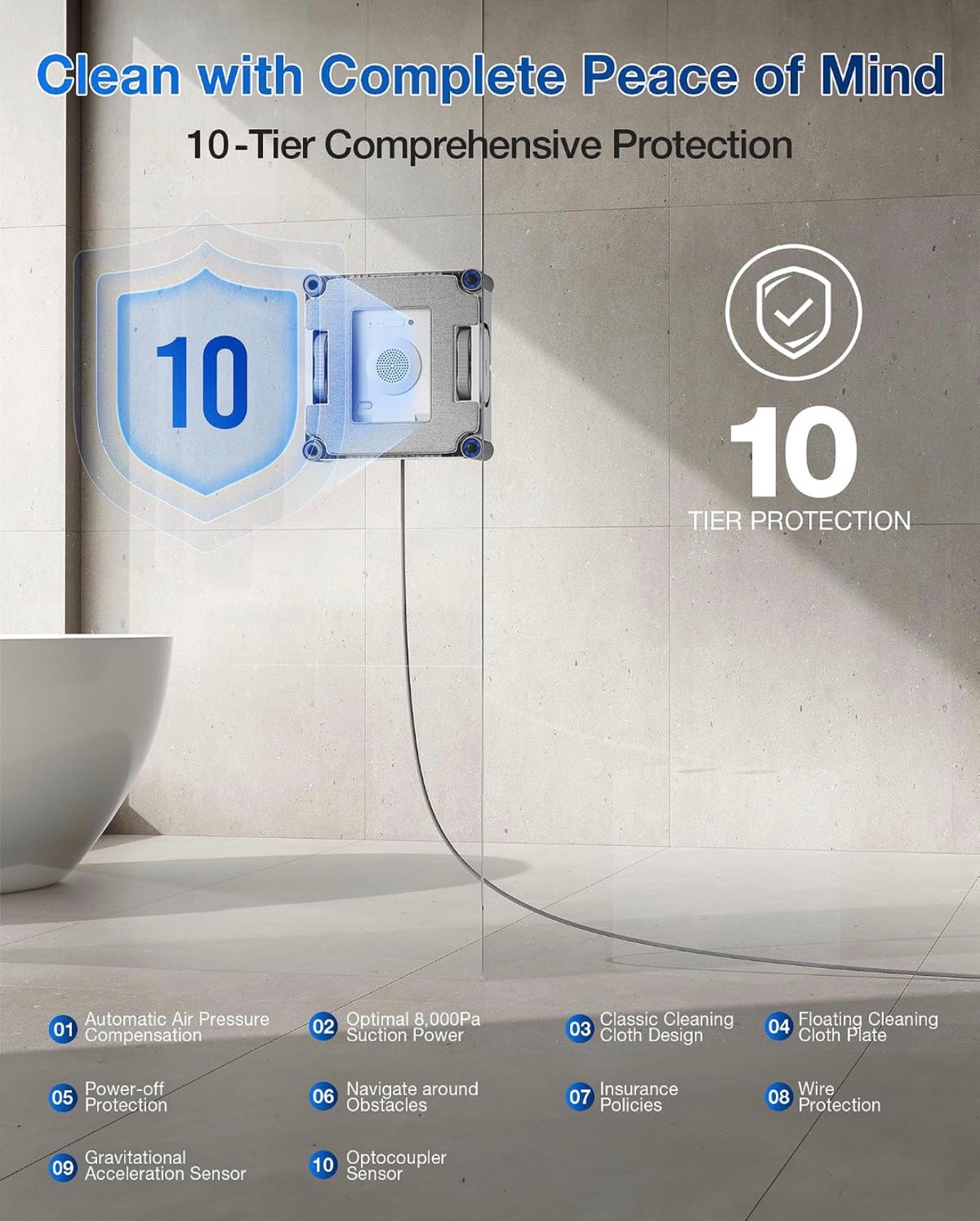 ECOVACS WINBOT W2S Window Cleaning Robot, Works Great, Original Box